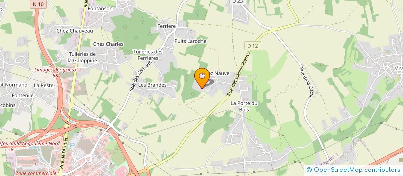 localisation de l'entreprise SCI GAUDICHAUD à CHAMPNIERS