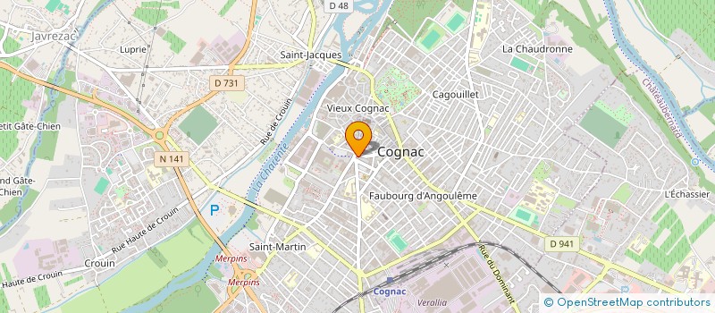 localisation de l'entreprise SCI GAUDICHAUD à COGNAC