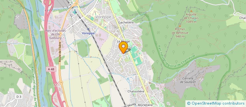 localisation de l'entreprise SCI GAUDIN  VOREPPE