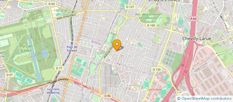 localisation de l'entreprise SCI GAUDIN  L'HAY-LES-ROSES