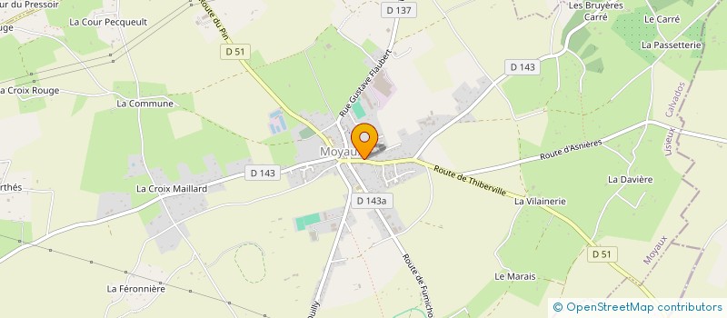 localisation de l'entreprise SCI GAUDIN THOMAS  MOYAUX