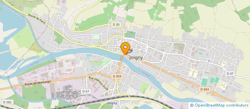 localisation de l'entreprise SCI GAUDISSANT à JOIGNY