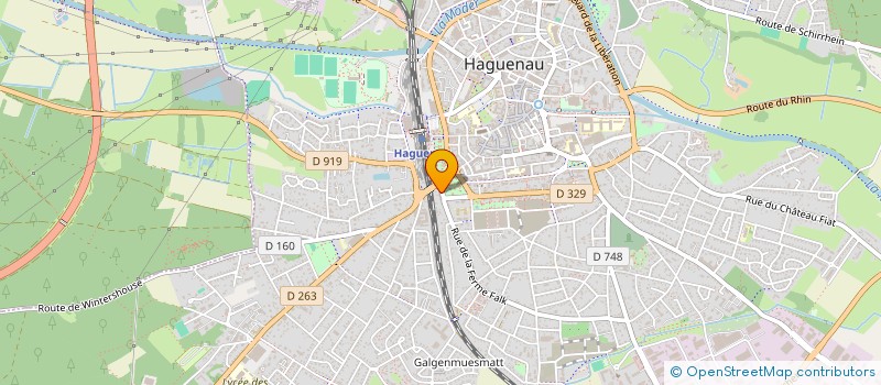 localisation de l'entreprise SCI GAUDOR  HAGUENAU