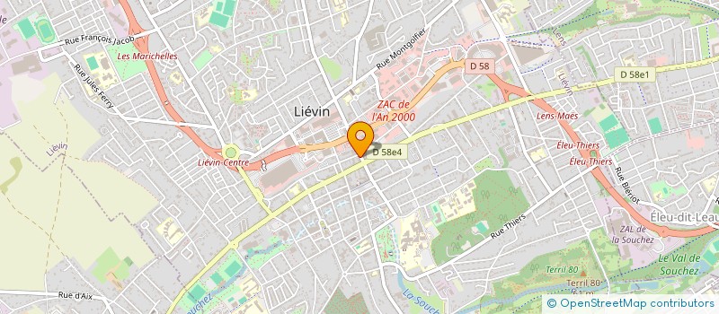 localisation de l'entreprise SCI GAUDRE  LIEVIN