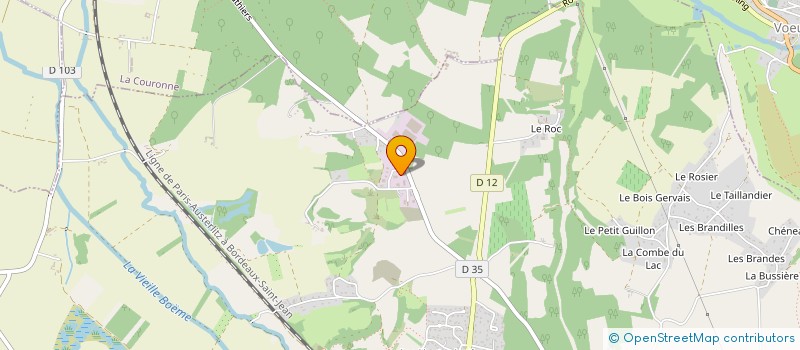 localisation de l'entreprise SCI GAUDRON à MOUTHIERS-SUR-BOEME