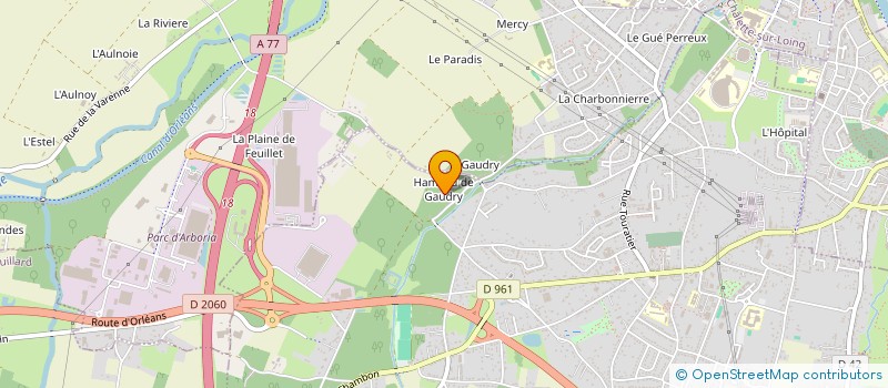 localisation de l'entreprise SCI GAUDRY à VILLEMANDEUR