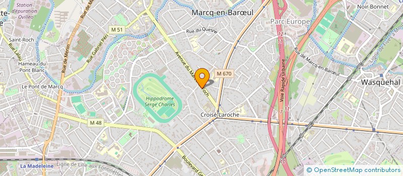 localisation de l'entreprise SCI GAUDU GESTION IMMOBILIERE  MARCQ-EN-BARUL