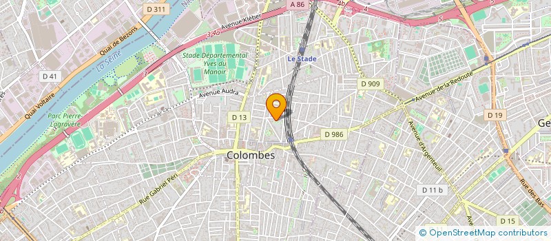 localisation de l'entreprise SCI GAUGER MALAKOFF à COLOMBES