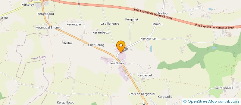 localisation de l'entreprise SCI GAUGUIN  PONT-AVEN