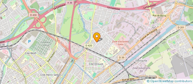 localisation de l'entreprise SCI GAULARD  ILLZACH