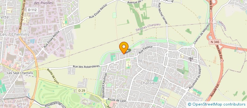 localisation de l'entreprise SCI GAULIN  CHASSIEU