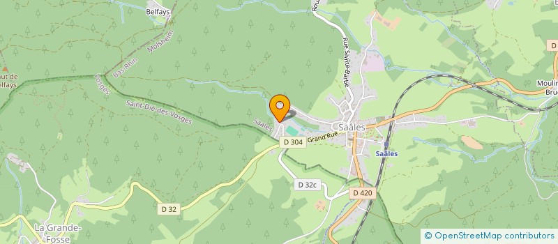 localisation de l'entreprise SCI GAUMAC67  SAALES