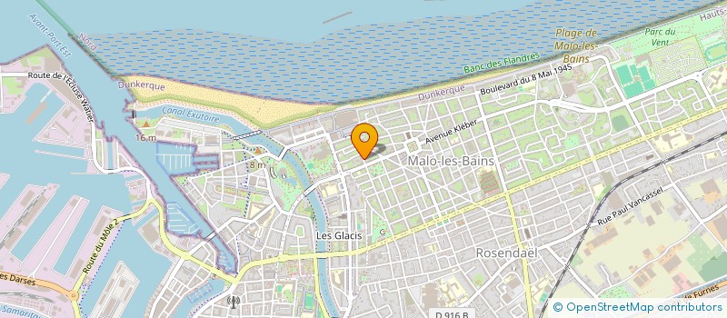 localisation de l'entreprise SCI GAUQUIER à DUNKERQUE