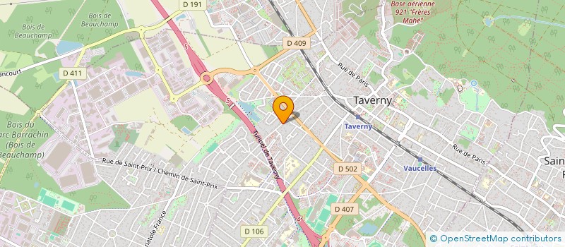 localisation de l'entreprise SCI GAUSSENS - MILLY  TAVERNY