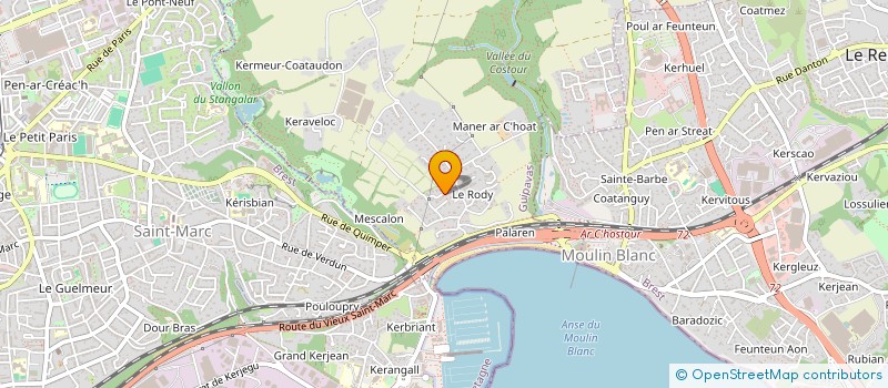 localisation de l'entreprise SCI GAUTANNE  GUIPAVAS