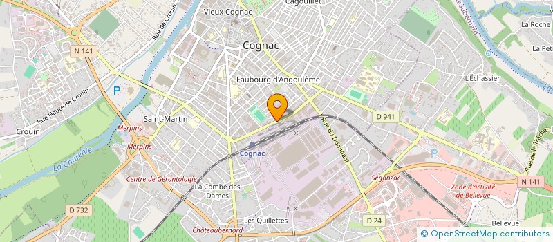 localisation de l'entreprise SCI GAUTELEME à COGNAC