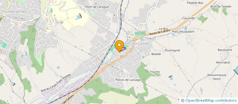 localisation de l'entreprise SCI GAUTHE HOLTZSCHERER  PONT-DU-CASSE