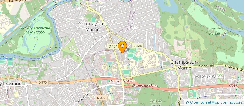 localisation de l'entreprise SCI GAUTHERET  CHAMPS-SUR-MARNE