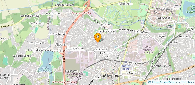 localisation de l'entreprise SCI GAUTHIER à JOUE-LES-TOURS