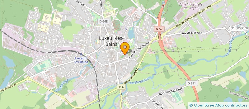 localisation de l'entreprise SCI GAUTHIER à LUXEUIL-LES-BAINS
