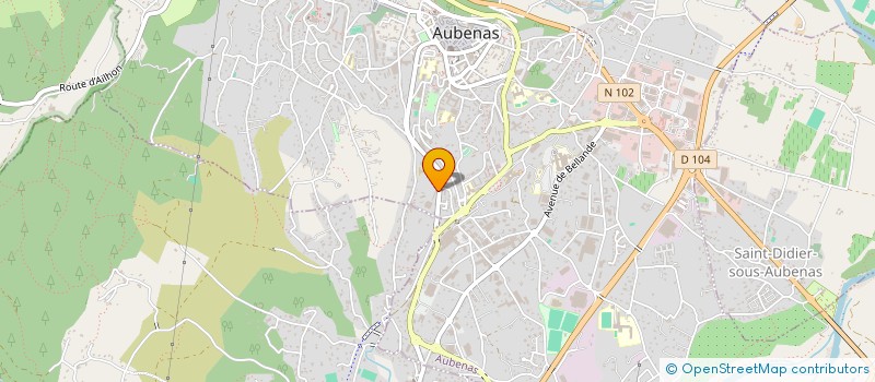 localisation de l'entreprise SCI GAUTHIER à AUBENAS