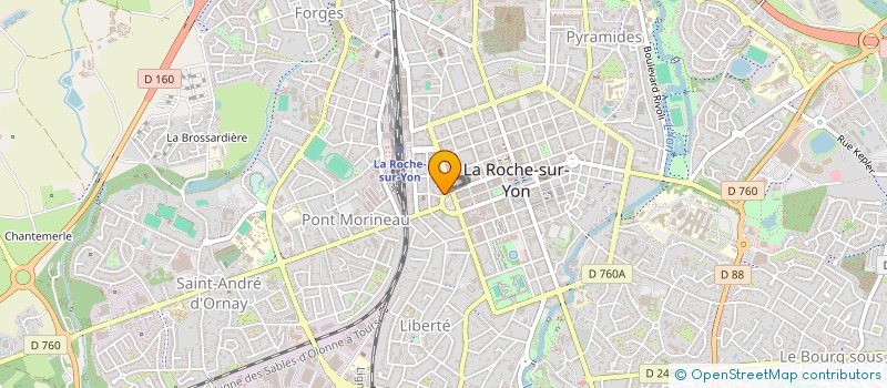 localisation de l'entreprise SCI GAUTHIER M.J.A  LA ROCHE-SUR-YON