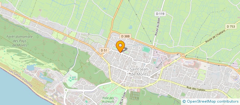 localisation de l'entreprise SCI GAUTHIER PATRICE  SAINT-JEAN-DE-MONTS