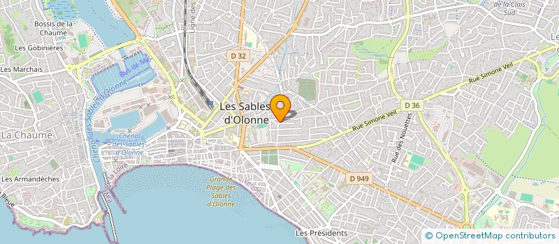 localisation de l'entreprise SCI GAUTHIER PERROCHEAU à LES SABLES D'OLONNE