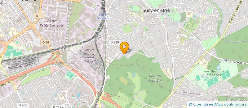 localisation de l'entreprise SCI GAUTIER  SUCY-EN-BRIE