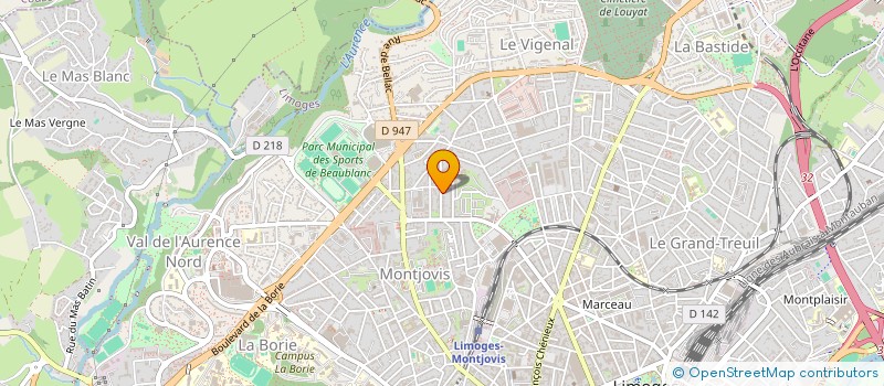 localisation de l'entreprise SCI GAUTIER à LIMOGES