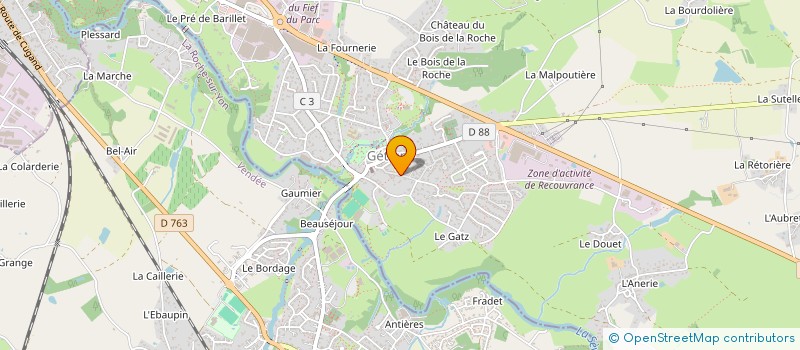 localisation de l'entreprise SCI GAUTIER HECQ  CLISSON