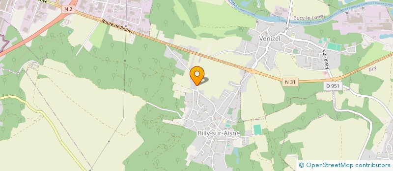 localisation de l'entreprise SCI GAUTIER MASSELIN  BILLY-SUR-AISNE