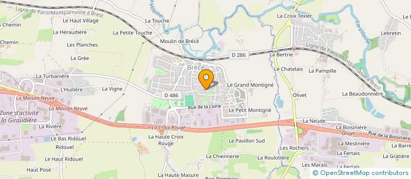 localisation de l'entreprise SCI GAUVIN CLOTEAU  BRECE