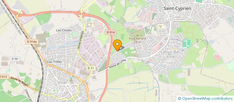 localisation de l'entreprise SCI GAUZE  ELNE