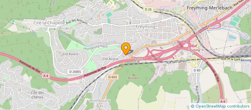 localisation de l'entreprise SCI GAVAN  HOMBOURG-HAUT