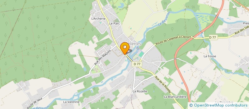 localisation de l'entreprise SCI GAVARD MANDART à CELLETTES