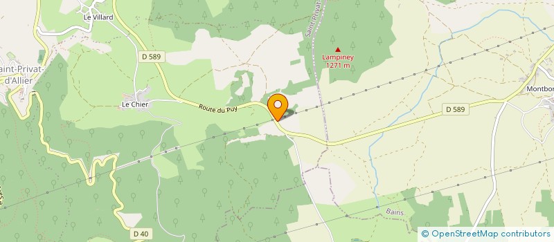 localisation de l'entreprise SCI GAVARETUM  SAINT PRIVAT D'ALLIER