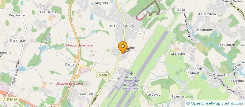 localisation de l'entreprise SCI GAVE à LIMOGES