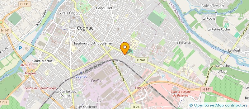 localisation de l'entreprise SCI GAVEOP à COGNAC