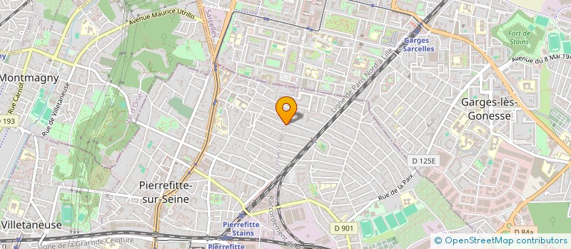 localisation de l'entreprise SCI GAVO  STAINS