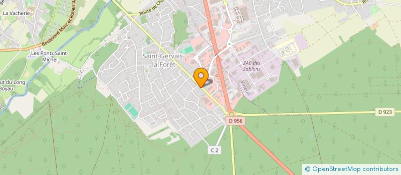 localisation de l'entreprise SCI GAVROCHE  SAINT-GERVAIS-LA-FORET