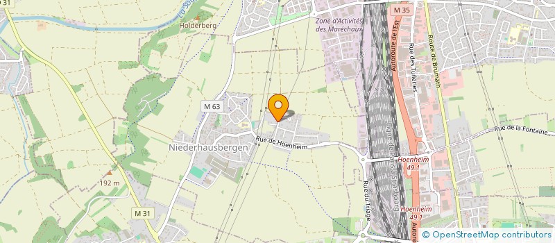 localisation de l'entreprise SCI GAVROCHE  NIEDERHAUSBERGEN