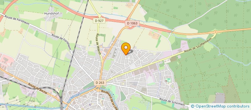 localisation de l'entreprise SCI GAVU  HAGUENAU