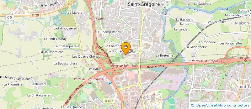 localisation de l'entreprise SCI GAVY à SAINT-GREGOIRE