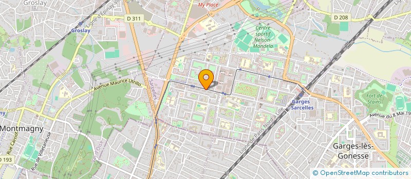 localisation de l'entreprise SCI GAWRO à SARCELLES