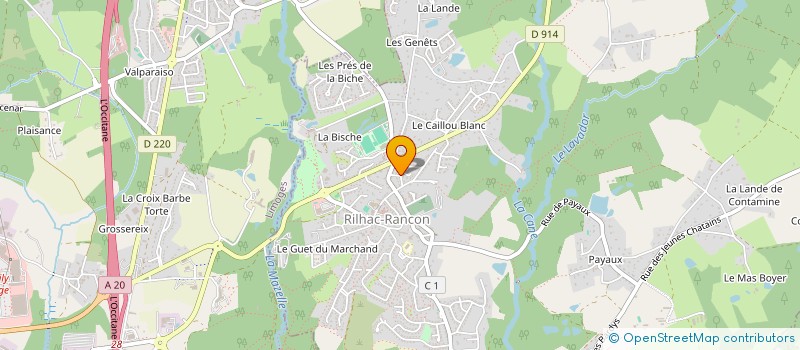 localisation de l'entreprise SCI GAY LU PHARMA  RILHAC-RANCON