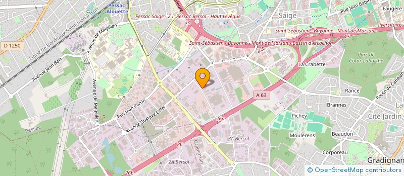 localisation de l'entreprise SCI GAYA  PESSAC