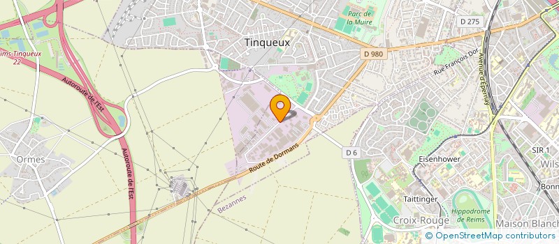 localisation de l'entreprise SCI GAYET  TINQUEUX