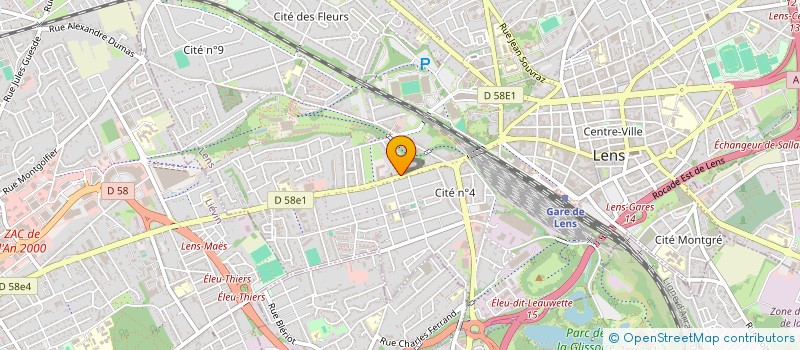 localisation de l'entreprise SCI GAYETTE  LENS