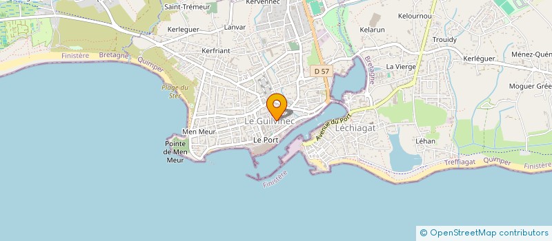 localisation de l'entreprise SCI GAYOUX  GUILVINEC